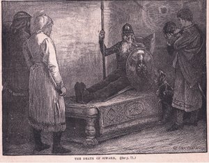 La mort de Siward, 1057 - Edward Frederick Brewtnall
